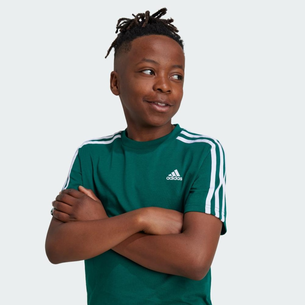 Imagem 5 do produto Camiseta adidas Algodão Essentials 3-Stripes - Infantil