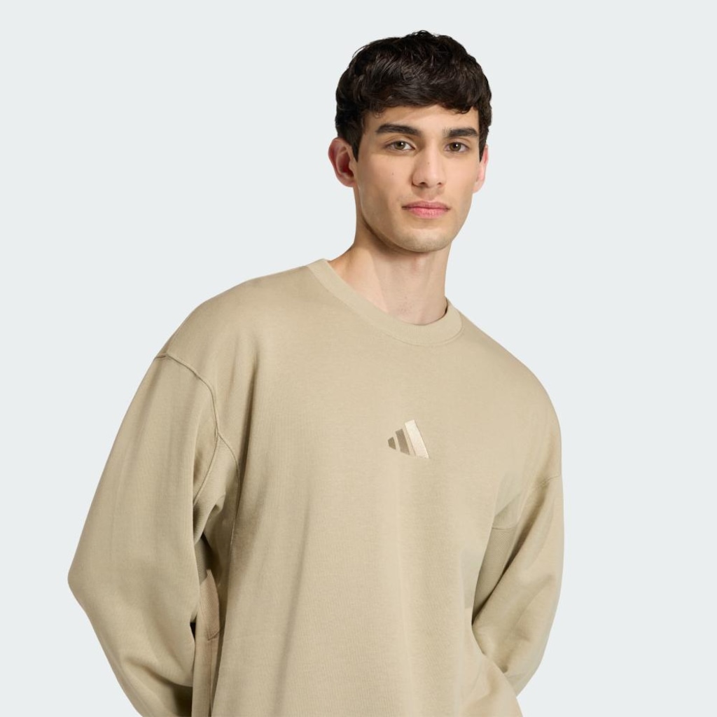 Imagem 5 do produto Blusão de Moletom sem Capuz adidas Crew Moletinho All Szn - Masculino