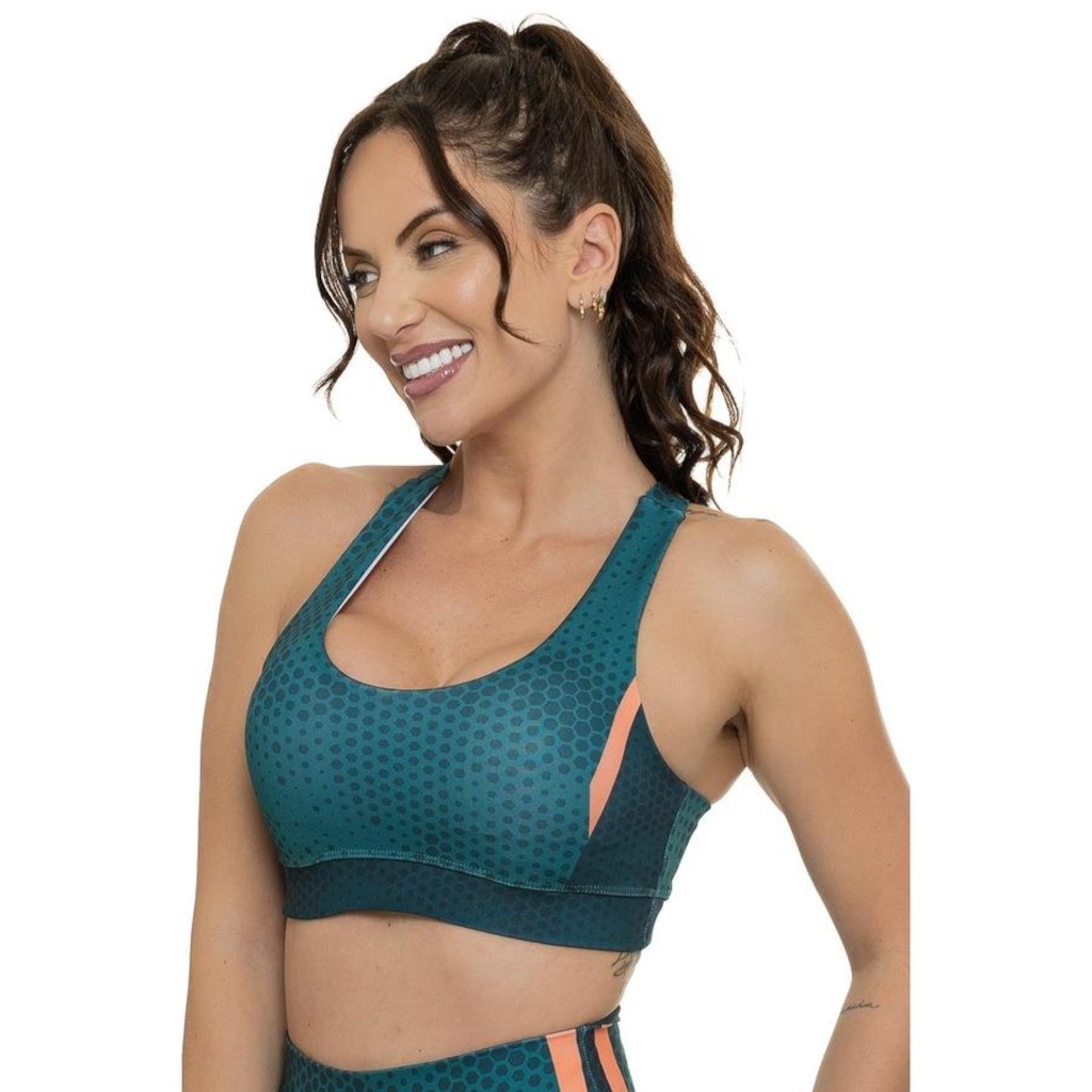 Imagem 3 do produto Top Fitness com Bojo Manalinda Army Garden - Feminino