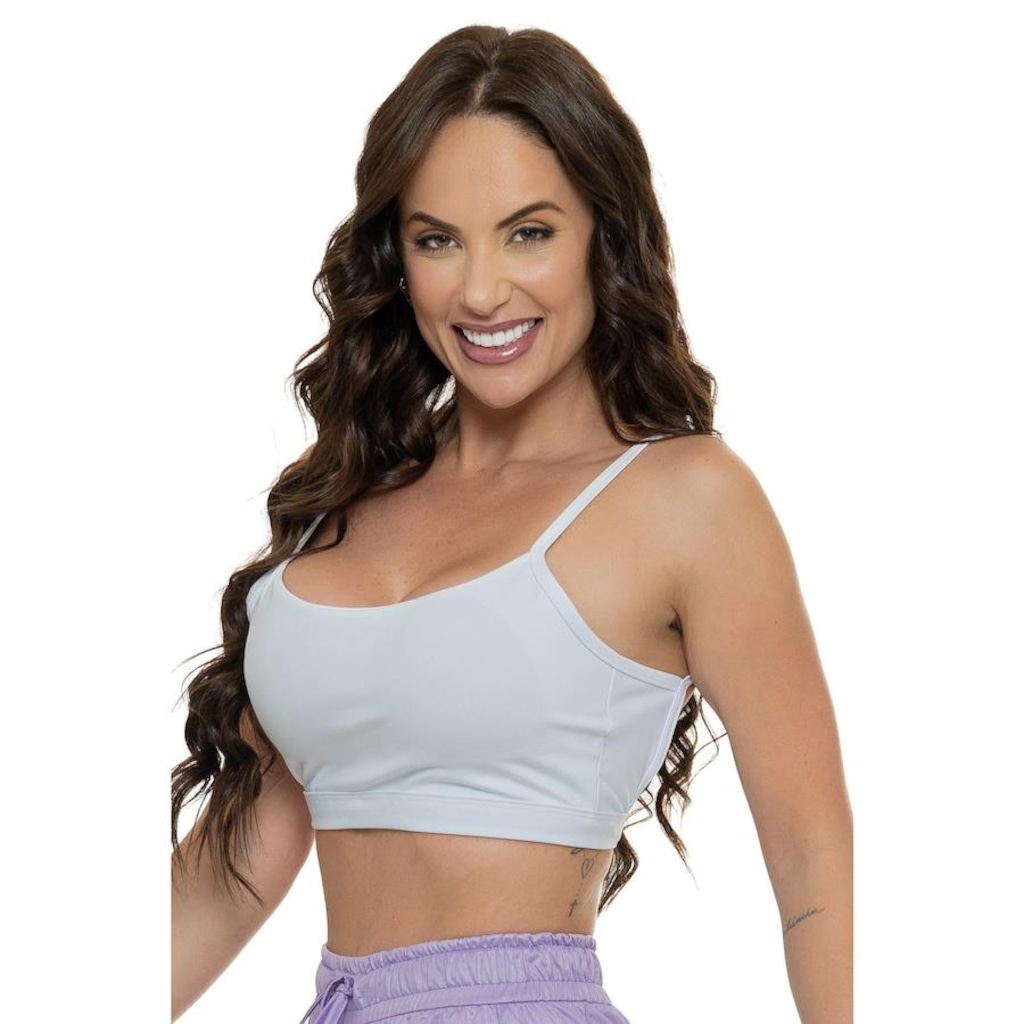 Imagem 3 do produto Top Fitness com Bojo Manalinda Alças Finas - Feminino
