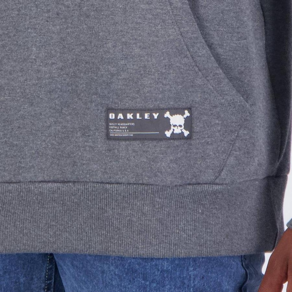 Imagem 4 do produto Blusão de Moletom Oakley Canguru Heritage Big Skull Athletic - Masculino