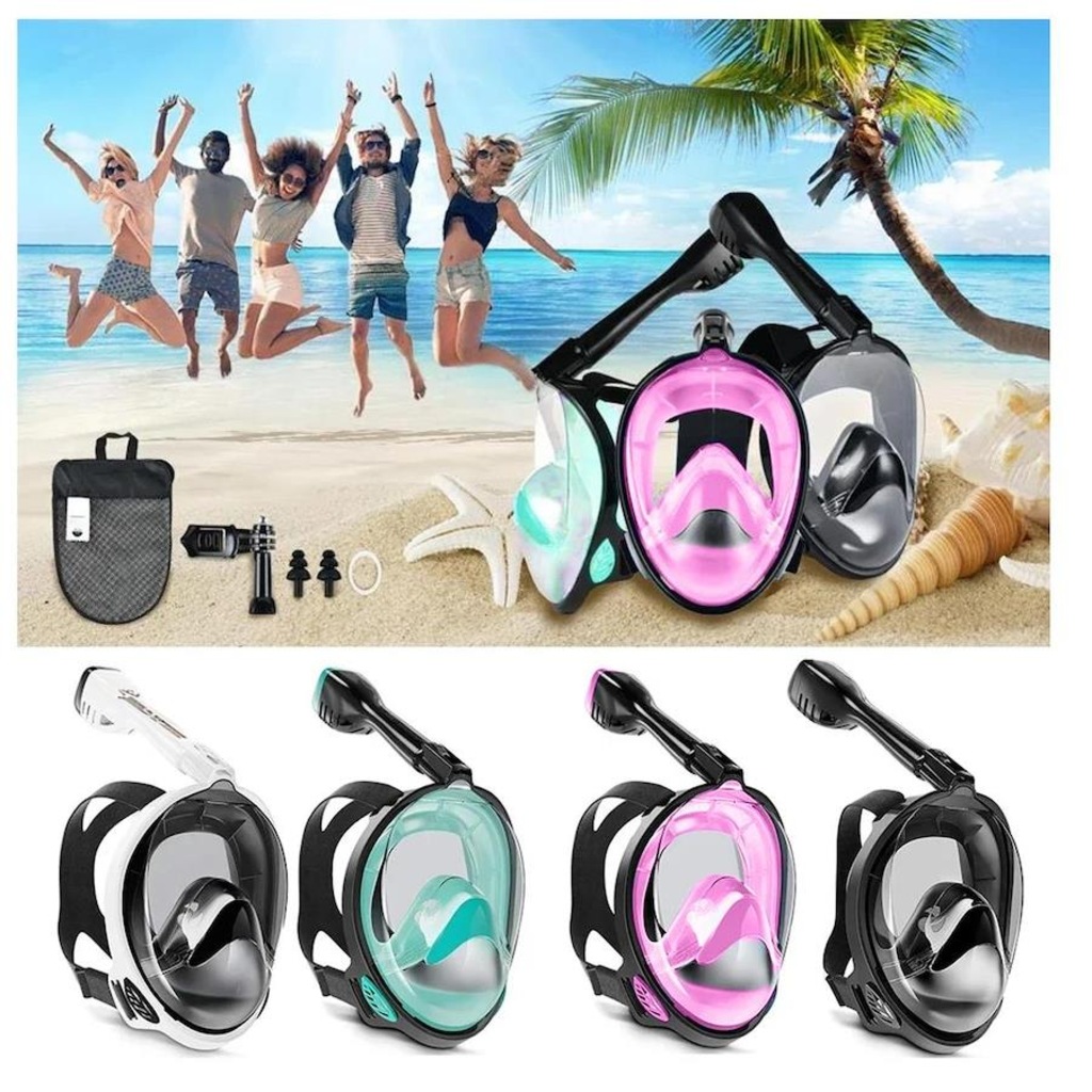 Imagem 3 do produto Máscara Subaquática de Mergulho Gold Sports Full Face Confort com Snorkel