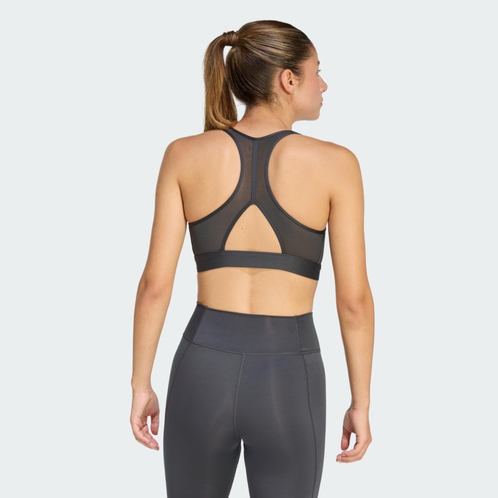 Imagem 3 do produto Top Fitness adidas Estampado Powerreact Big Logo - Feminino