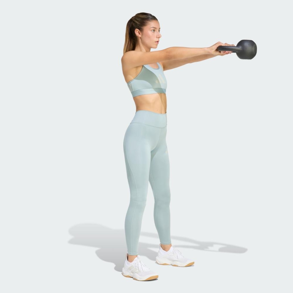 Imagem 4 do produto Top Fitness adidas Estampado Powerreact Big Logo - Feminino
