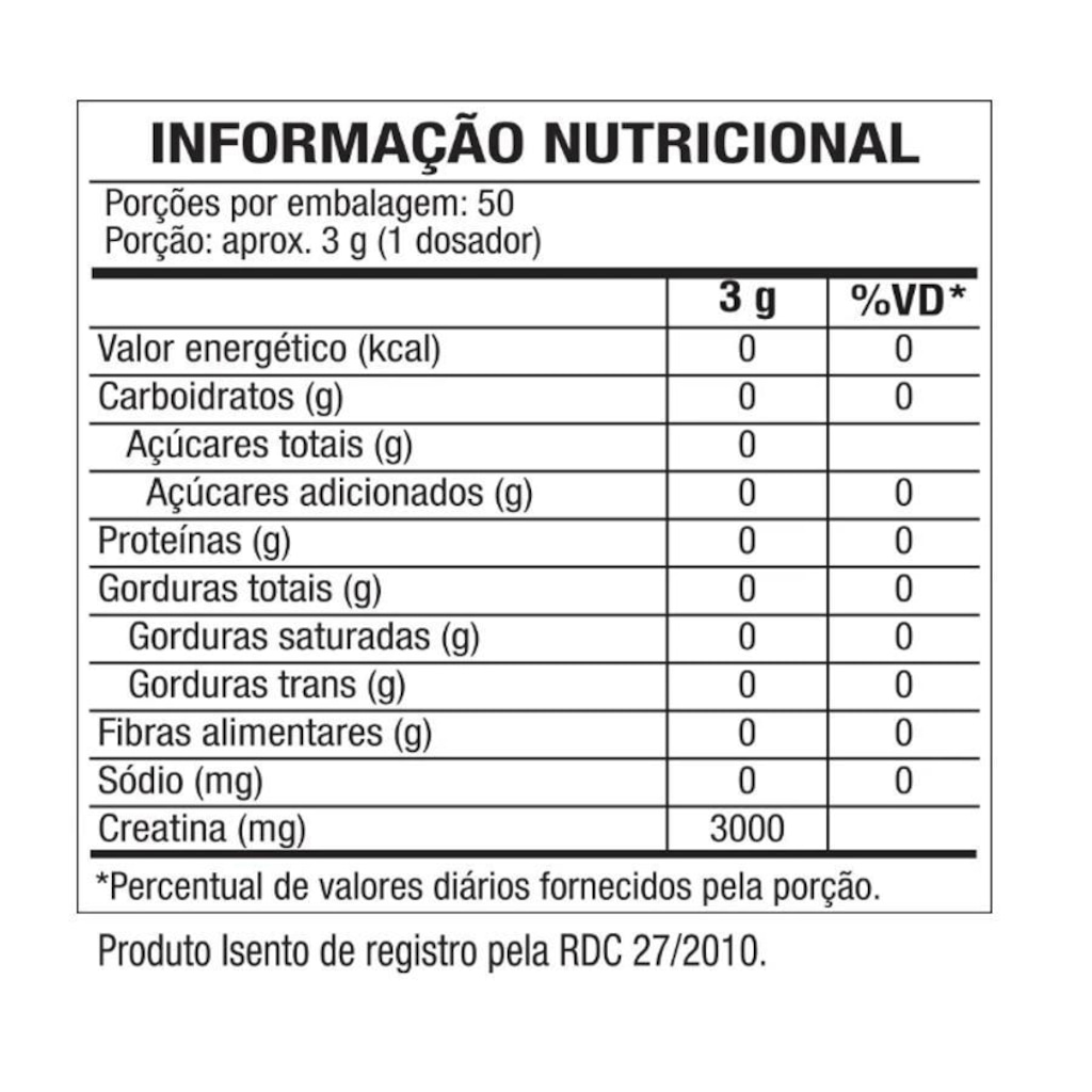 Imagem 2 do produto Creatina Monohidratada Black Skull - 150G - 3 unidades
