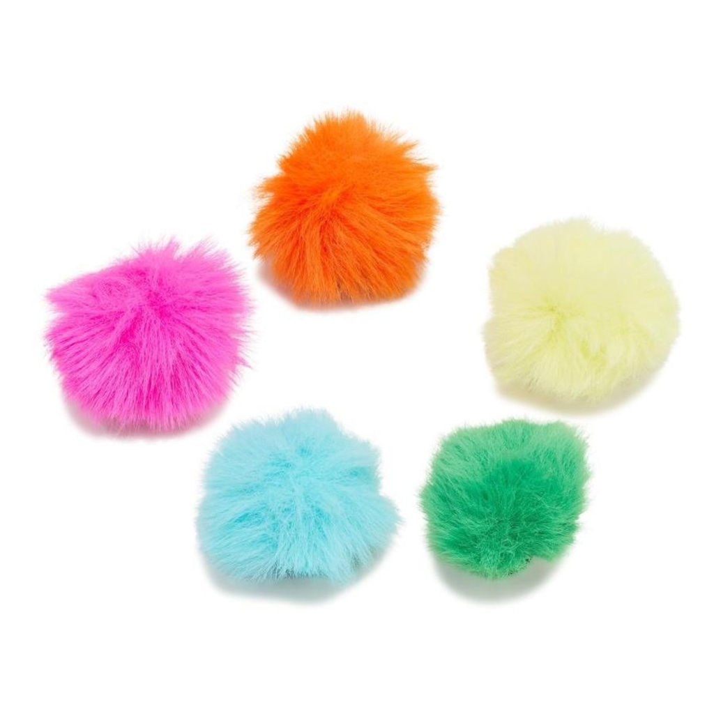 Imagem 2 do produto Kit Jibbitz Crocs 80S Neon Puff Ball Pack com 5 Peças