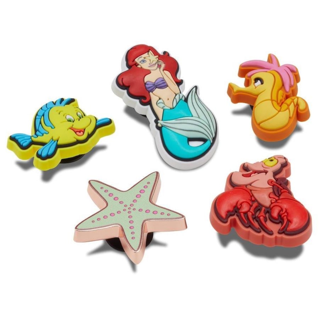 Imagem 2 do produto Kit Jibbitz Crocs Princesa Ariel Pack com 5 Peças