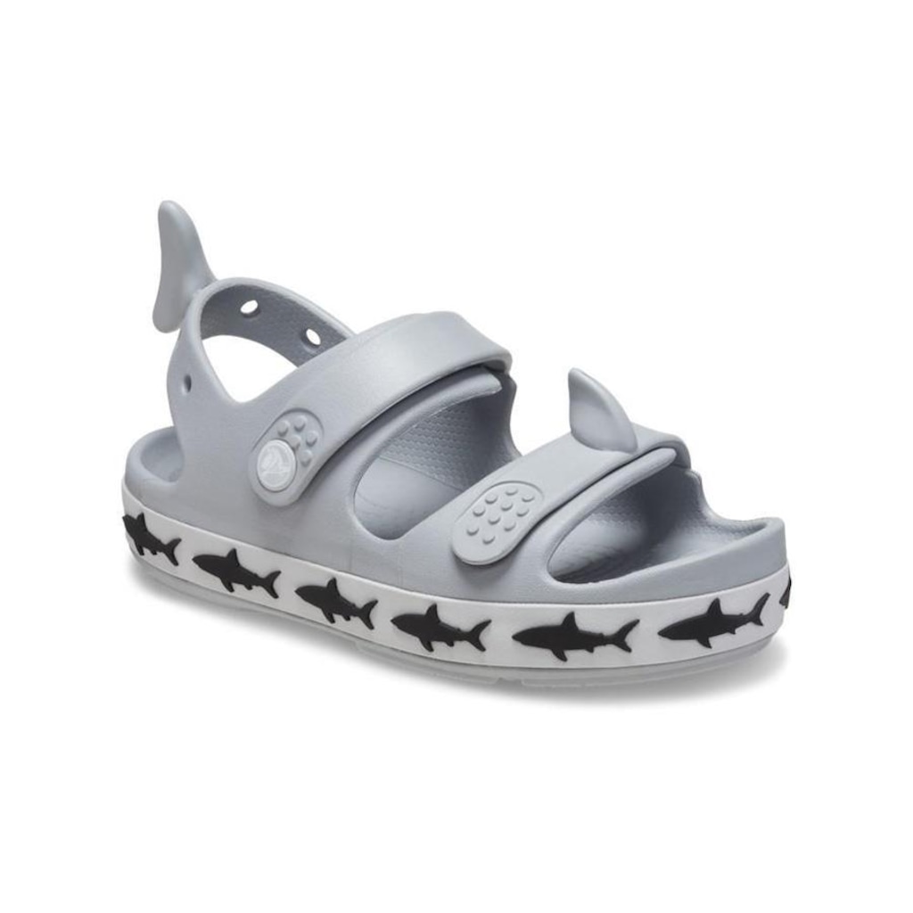 Imagem 2 do produto Sandália Crocs Crocband Cruiser Shark Sandal T Light - Infantil