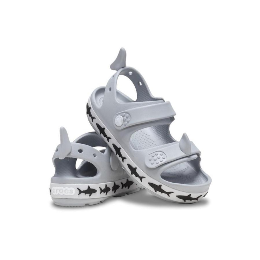 Imagem 4 do produto Sandália Crocs Crocband Cruiser Shark Sandal T Light - Infantil