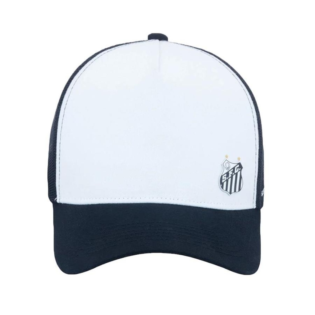Imagem 2 do produto Boné Aba Curva do Santos Supercap Trucker Silk 3D - Snapback - Adulto