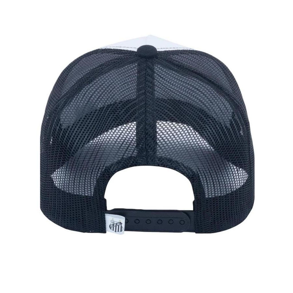 Imagem 3 do produto Boné Aba Curva do Santos Supercap Trucker Silk 3D - Snapback - Adulto