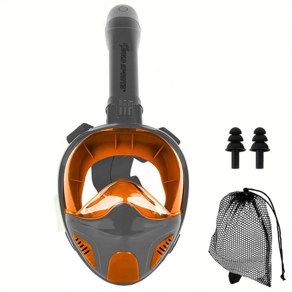 Imagem 2 do produto Mascara Subaquática de De Mergulho Gold Sports New Full Face com Snorkel