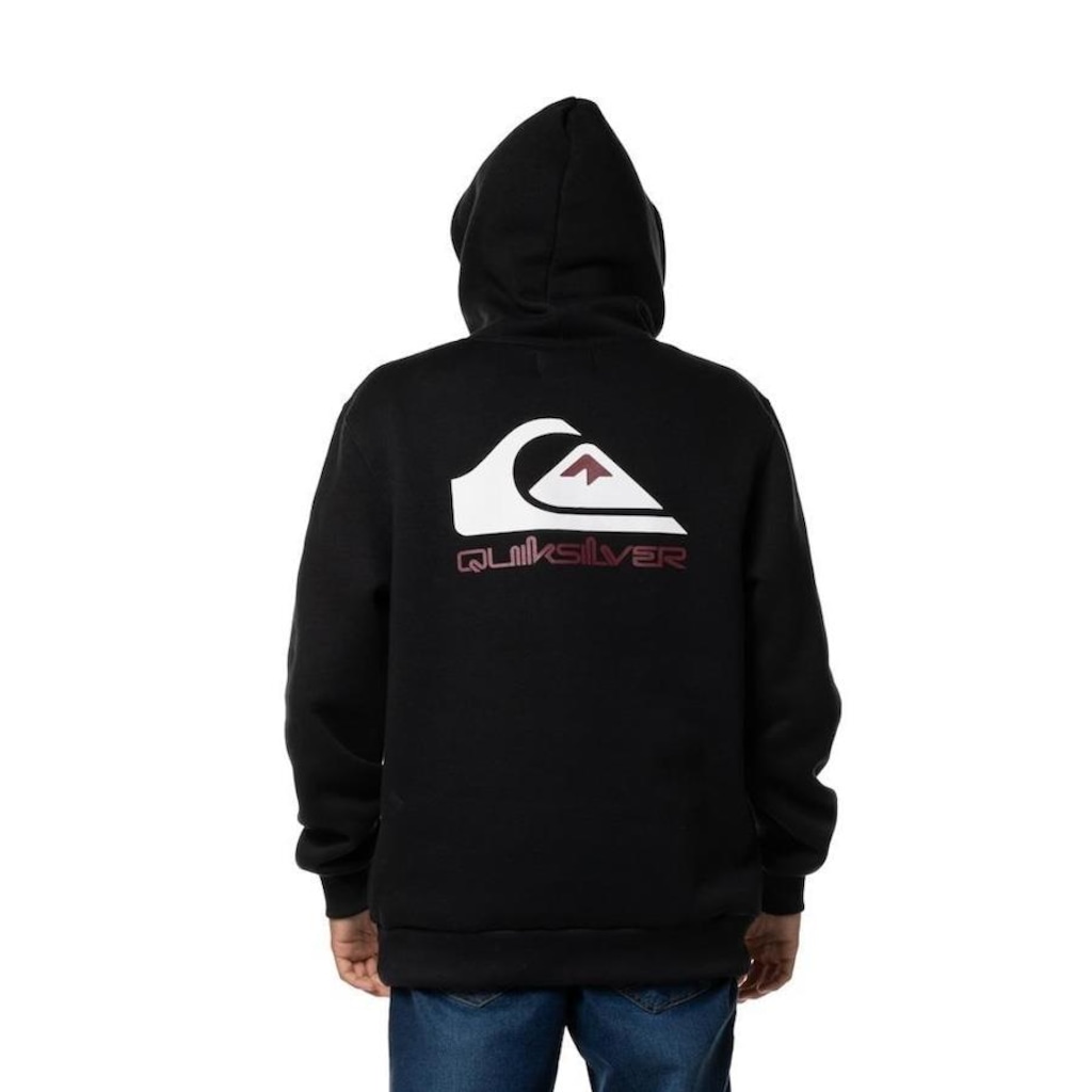 Imagem 2 do produto Blusão de Moletom Quiksilver Canguru Omni Logo Fc - Masculino