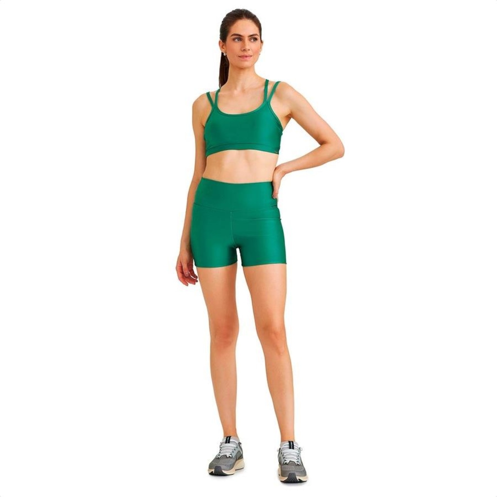 Imagem 3 do produto Short Curto Cajubrasil Atlanta Clássico Verde Salvia - Feminino