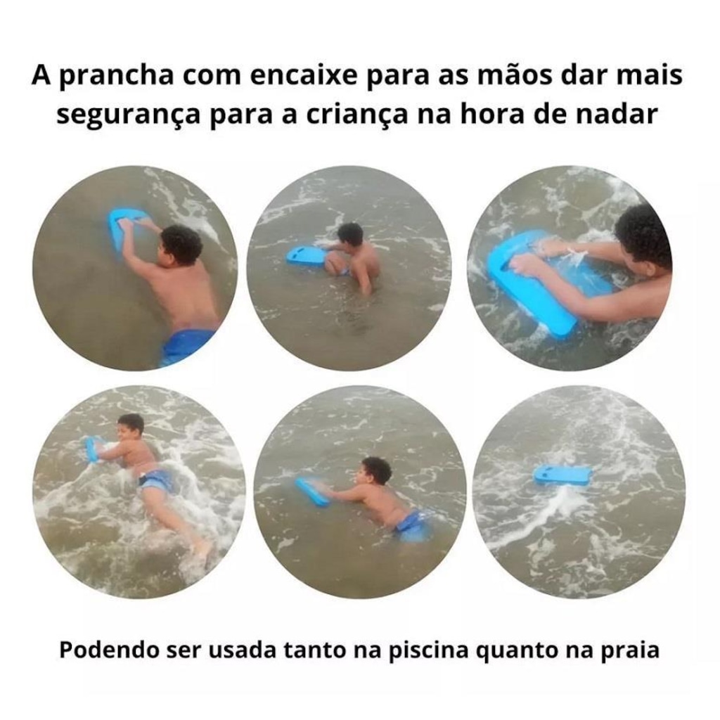 Imagem 3 do produto Prancha de Natação Evamax Acqua Média com Encaixa