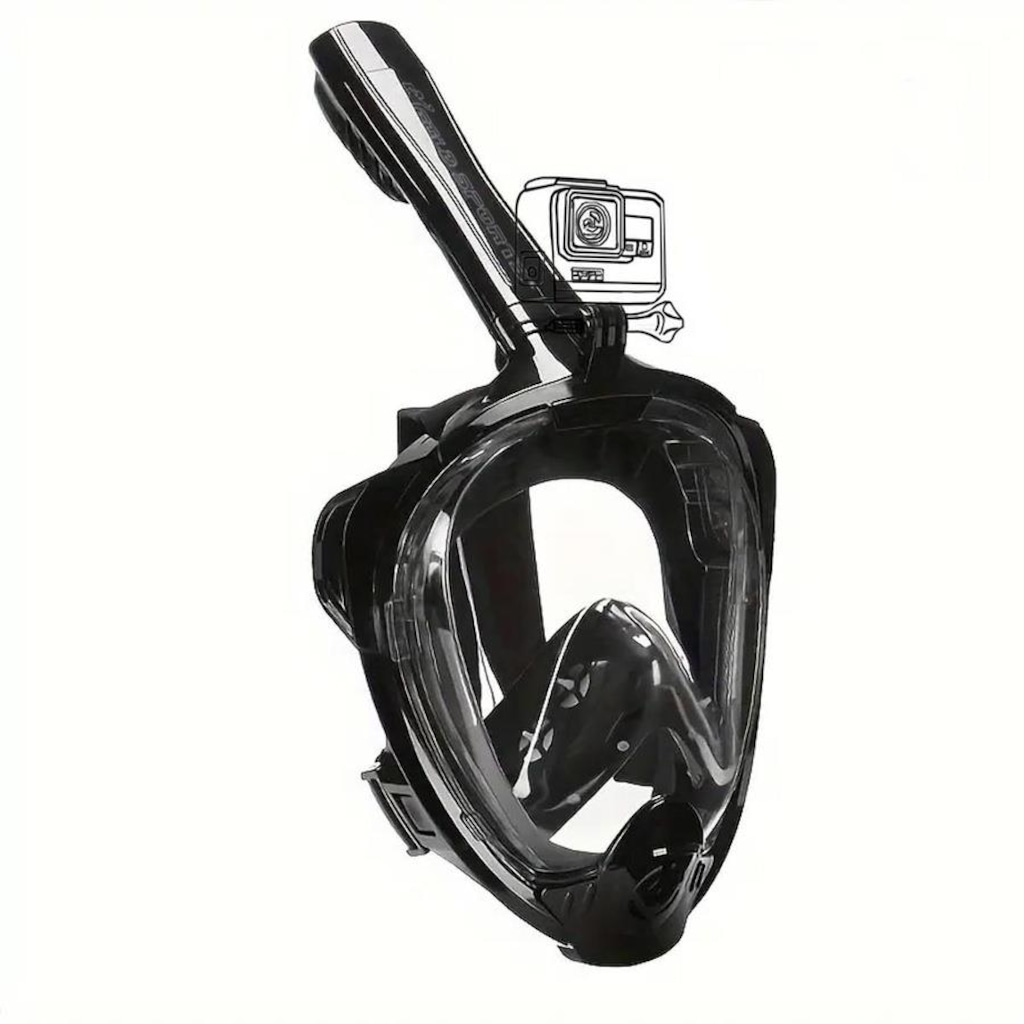 Imagem 3 do produto Mascara Subaquática de De Mergulho Gold Sports Sea Full Face com Snorkel
