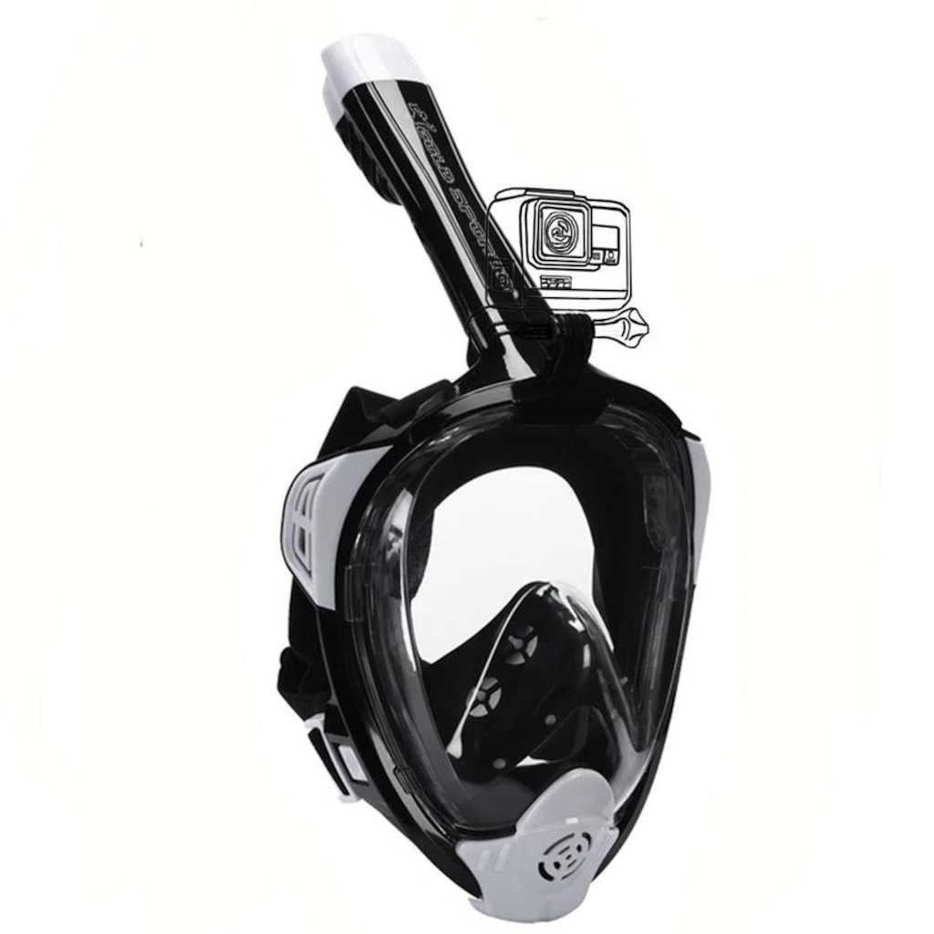 Imagem 3 do produto Mascara Subaquática de De Mergulho Gold Sports Sea Full Face com Snorkel