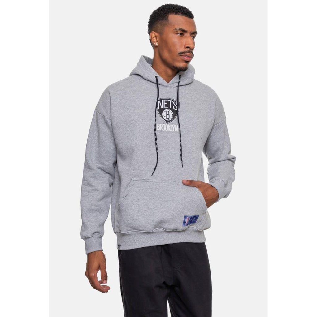 Imagem 4 do produto Blusão De Moletom Com Capuz NBA Conference Brooklyn Nets - Masculino