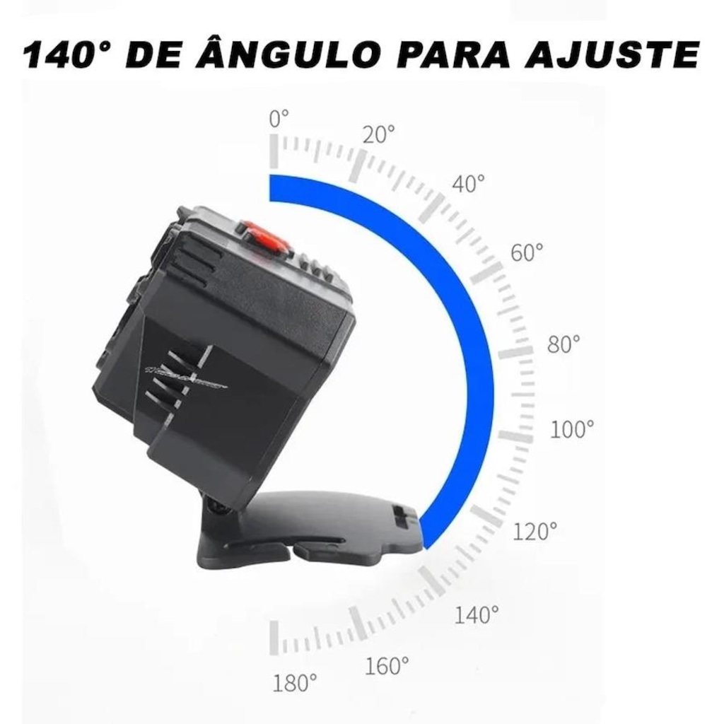 Imagem 4 do produto Lanterna de Cabeça Gold Sports Holofote Pro Recarregável 4 Model Bateria de Lítio a Prova Água