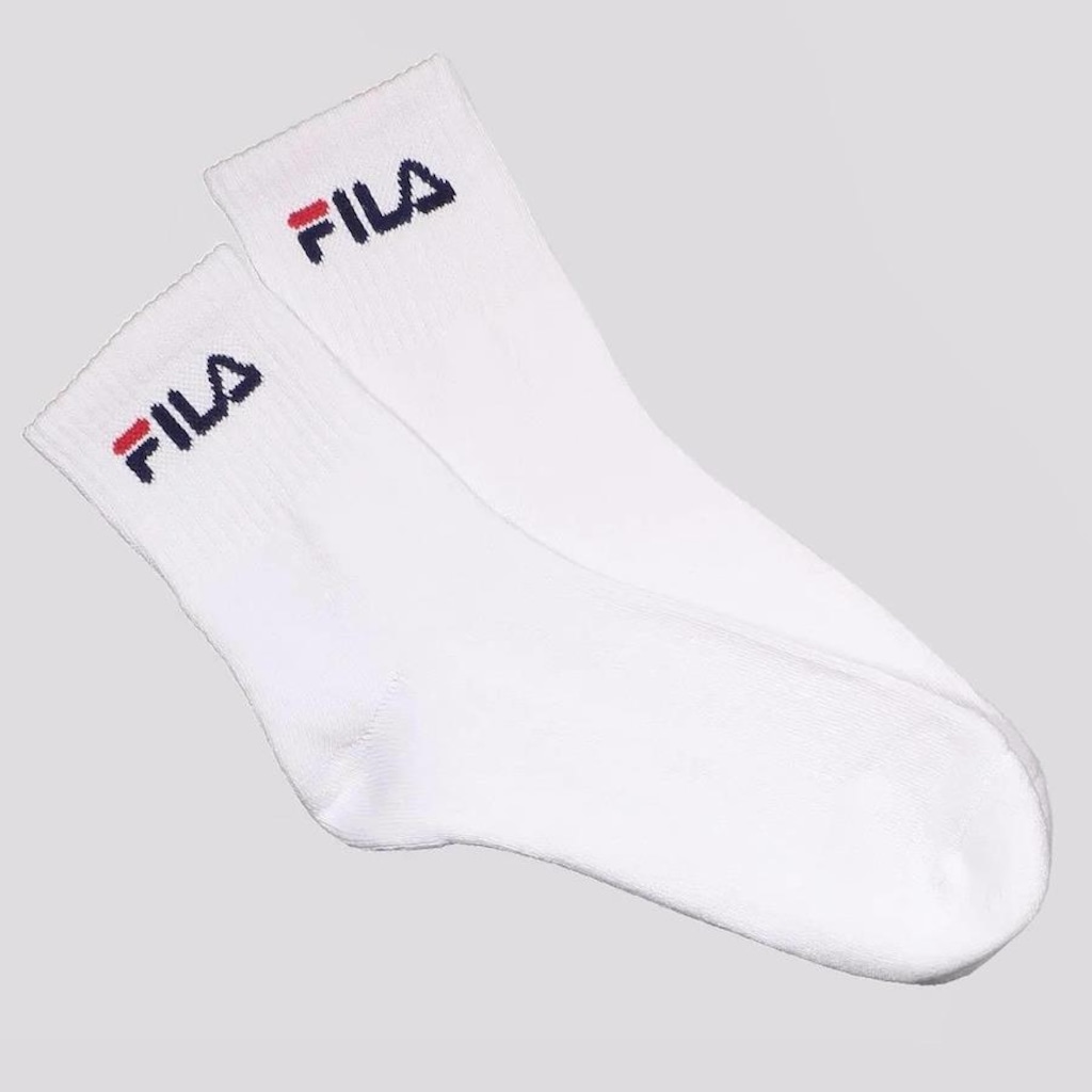 Imagem 2 do produto Kit Meias Fila com 15 Pares Cano Médio - Adulto