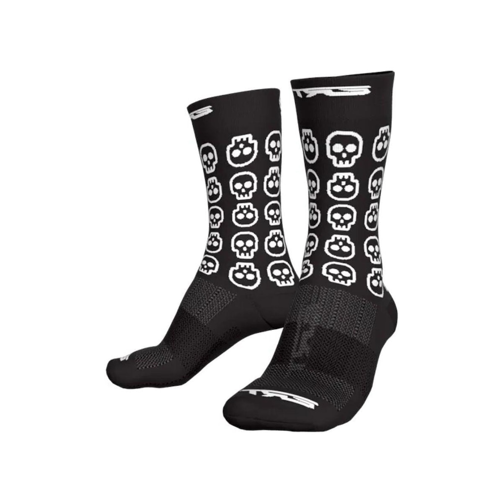 Imagem 3 do produto Meia Ciclismo Corrida Esportiva Cano Médio Ert Skull