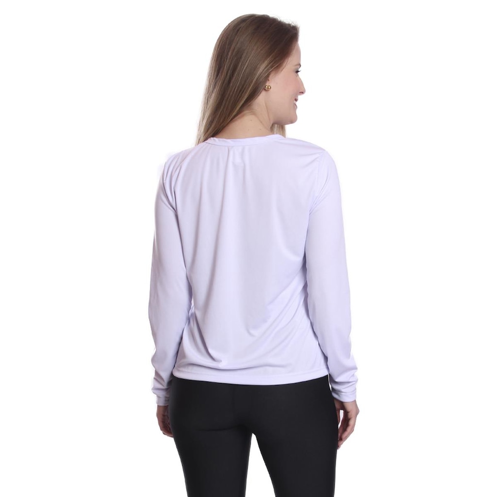 Imagem 3 do produto Camiseta Manga Longa Dellas Fit Térmica Proteção Solar Uv Dry Fit - 4 Unidades - Feminina