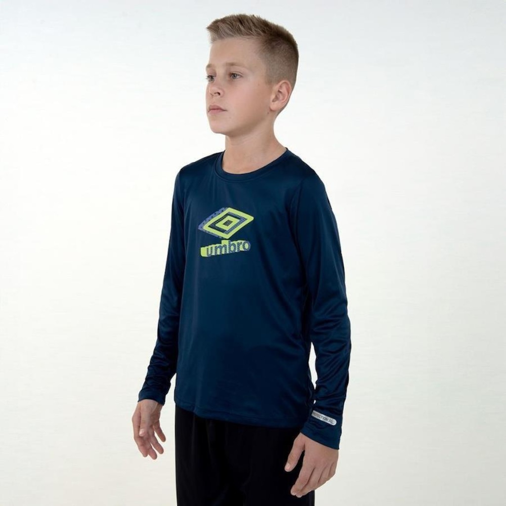 Imagem 2 do produto Camisa Manga Longa Umbro Basic Uv - Infantil