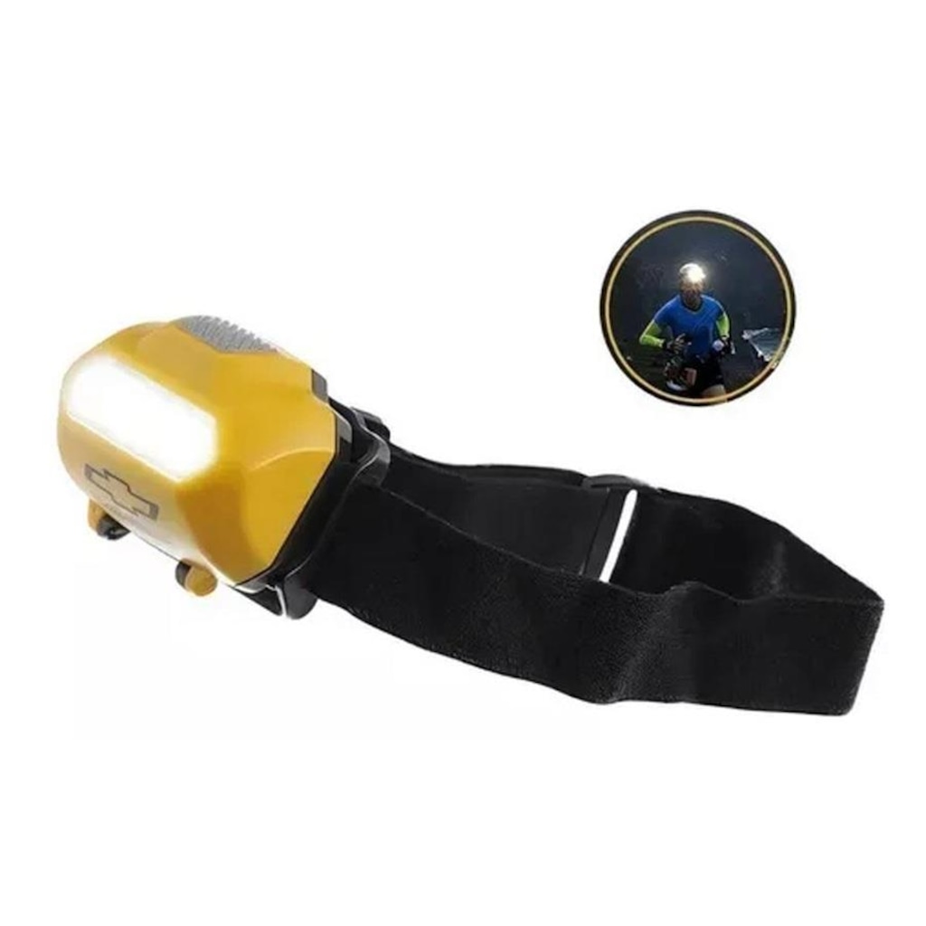 Imagem 2 do produto Lanterna de Cabeça Chevrolet Led Cob 5W 3 Estágios Grande