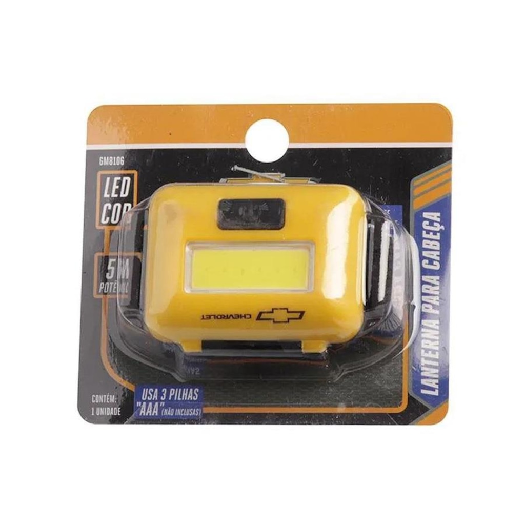 Imagem 2 do produto Lanterna de Cabeça Chevrolet Led Cob 5W 3 Estágios Pequena
