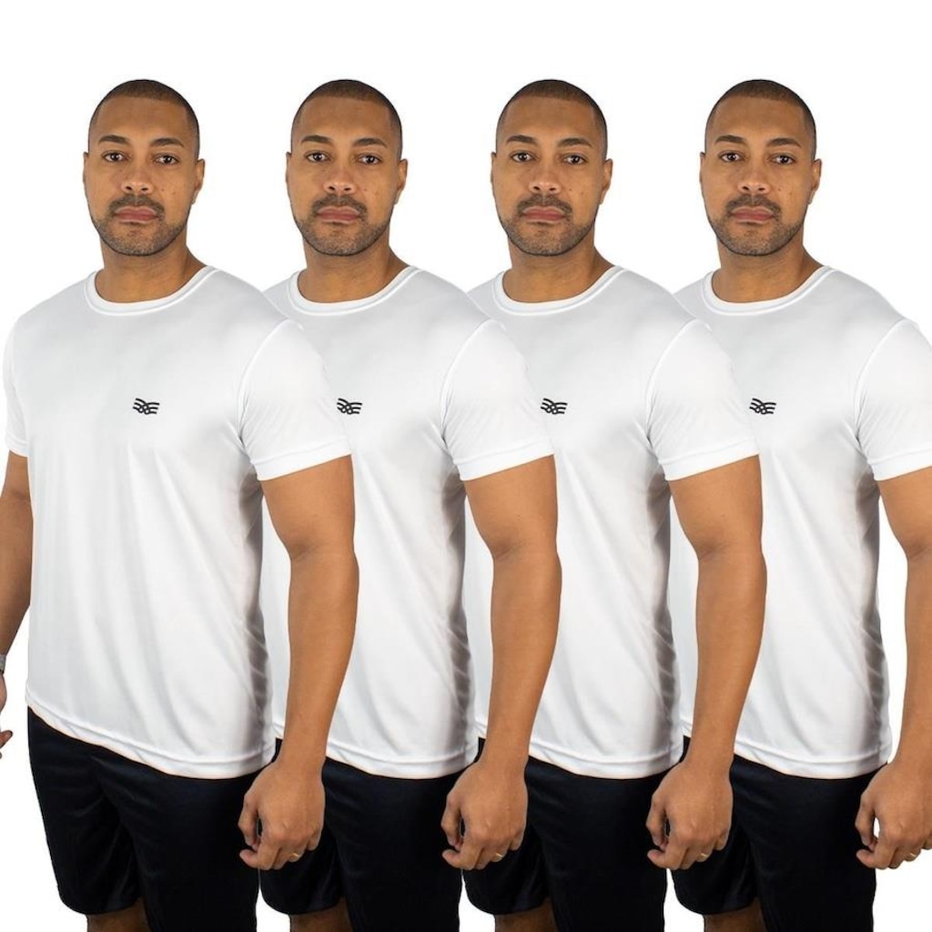 Imagem 3 do produto Camiseta Color Sports Dry Basic - 4 Unidades - Masculina