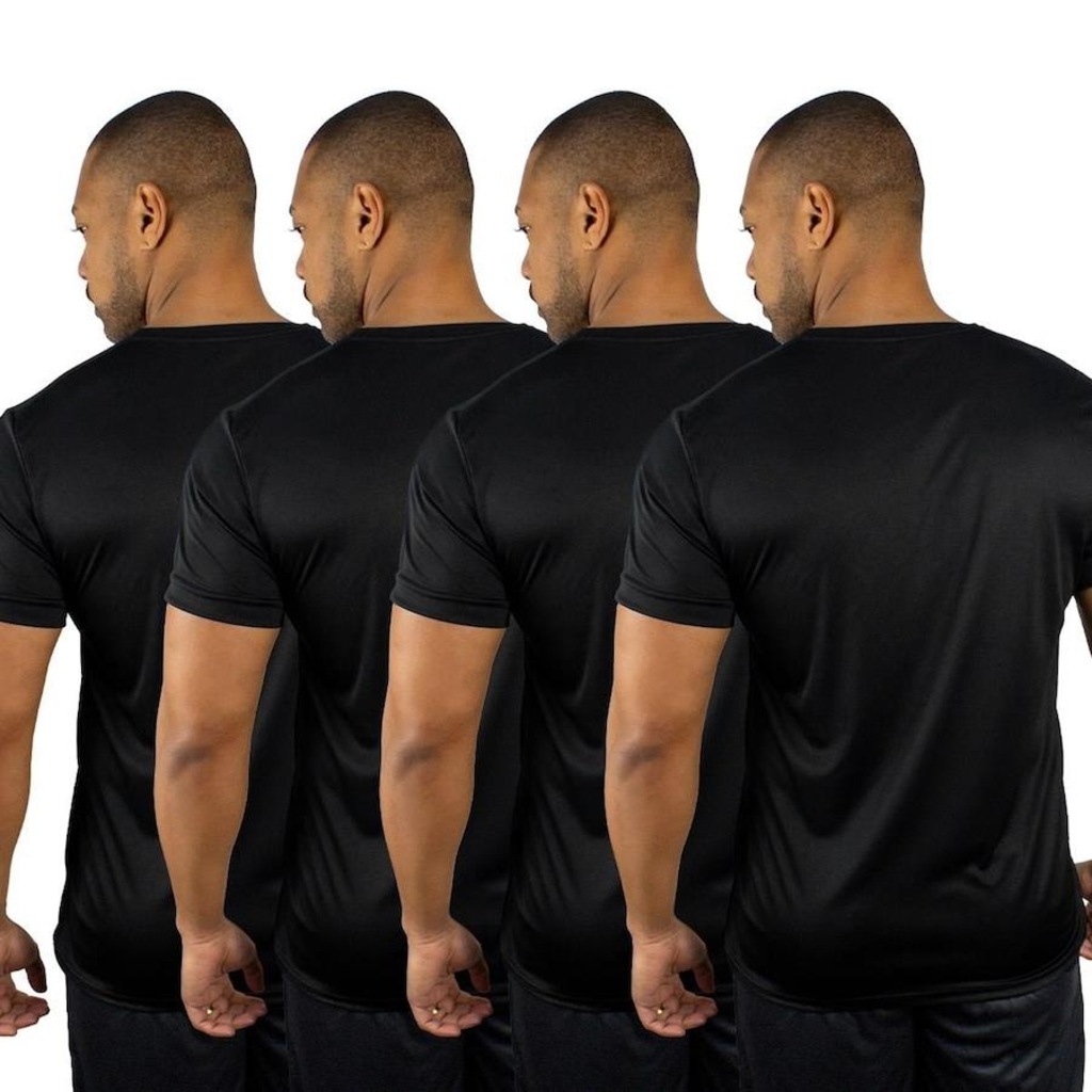 Imagem 2 do produto Camiseta Color Sports Dry Basic - 4 Unidades - Masculina