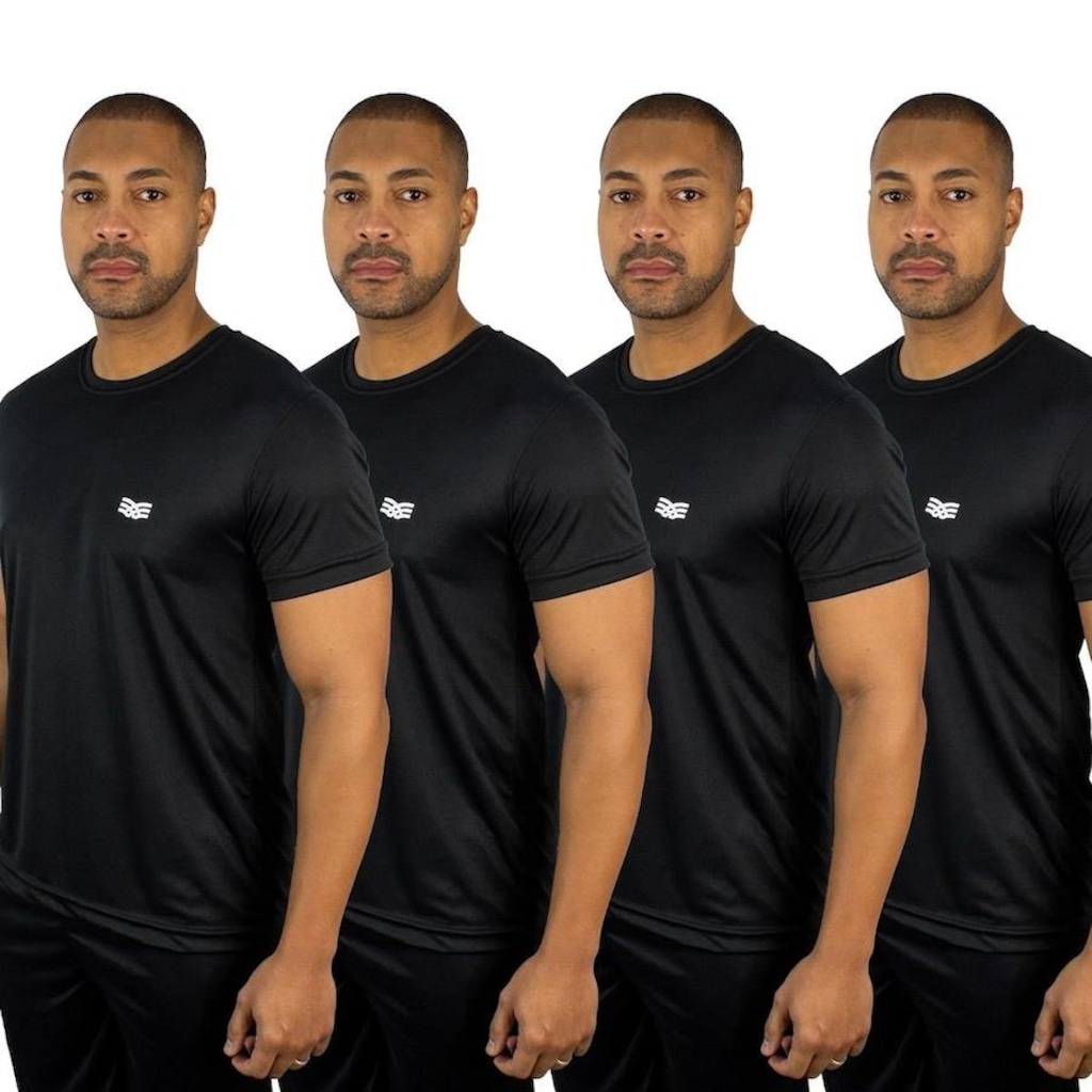 Imagem 3 do produto Camiseta Color Sports Dry Basic - 4 Unidades - Masculina