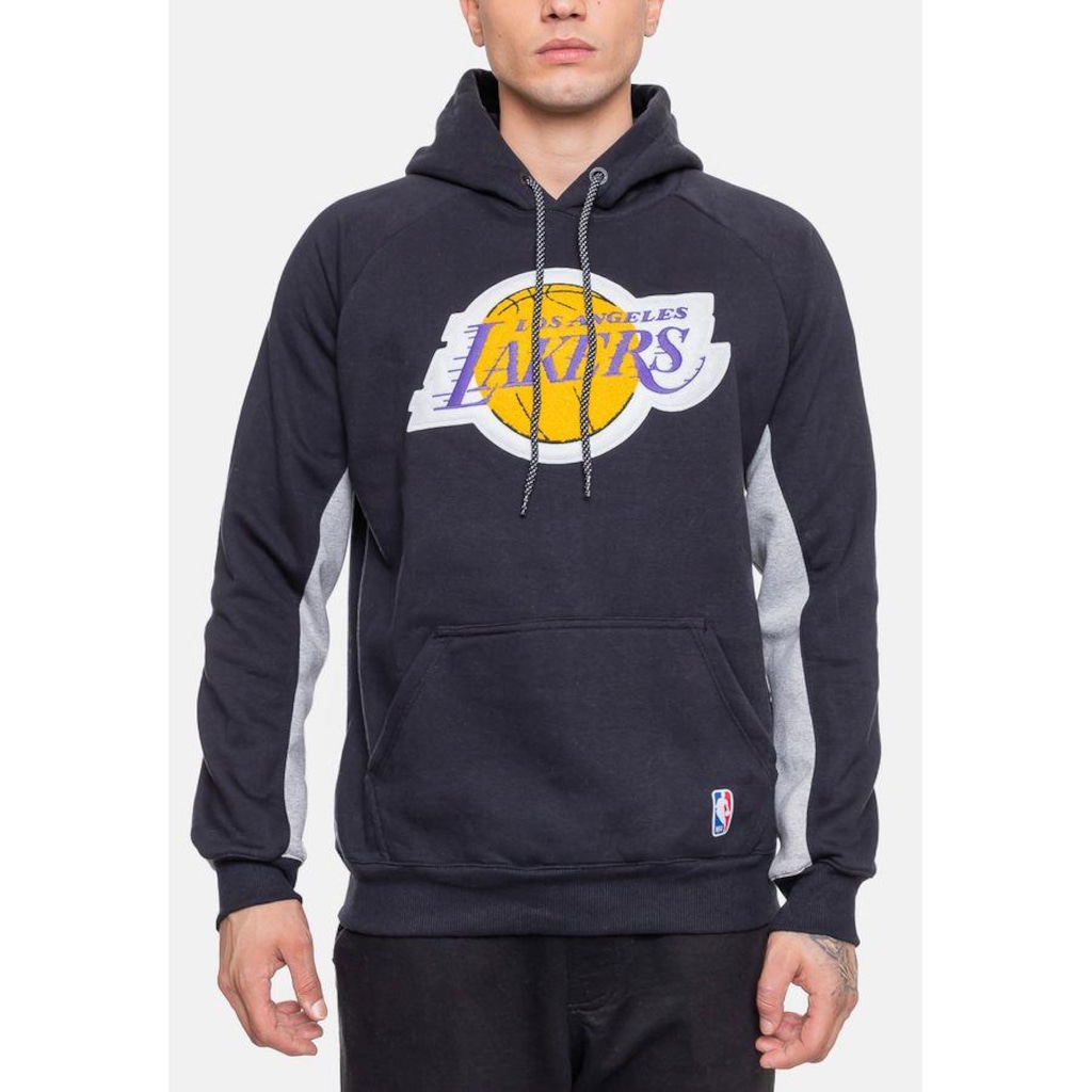 Imagem 3 do produto Blusão De Moletom Com Capuz Nba Chenille Los Angeles Lakers - Masculino