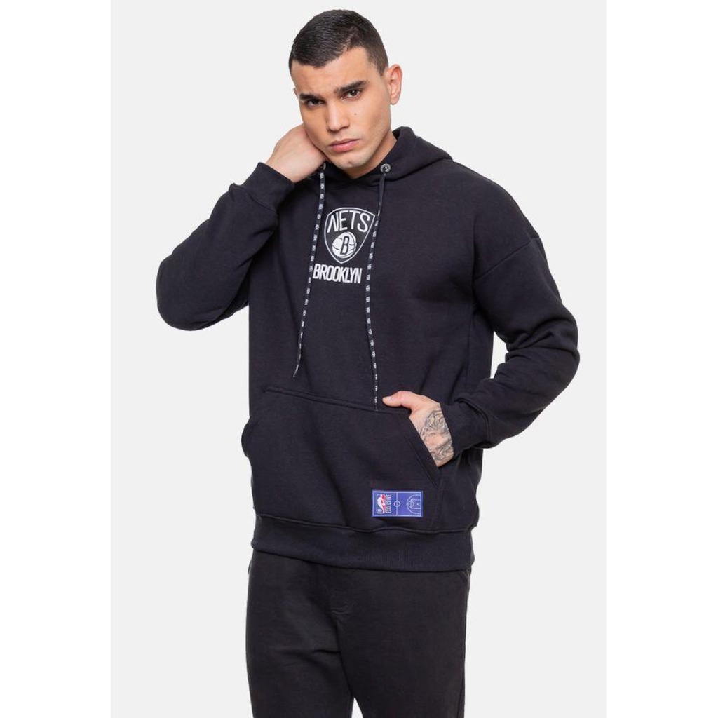 Imagem 4 do produto Blusão De Moletom Com Capuz NBA Conference Brooklyn Nets - Masculino