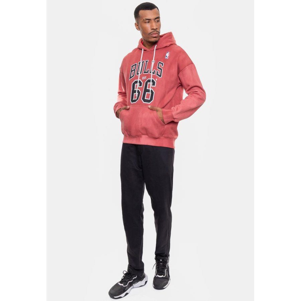 Imagem 5 do produto Blusão De Moletom Com Capuz NBA Marblend Chicago Bulls - Masculino