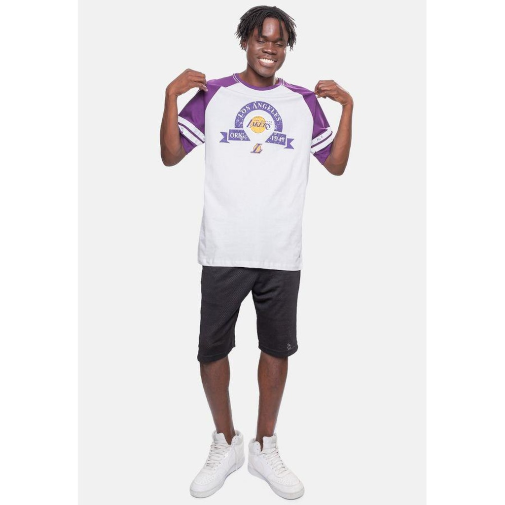 Imagem 5 do produto Camiseta Nba Raglan Restored Los Angeles Lakers - Masculina