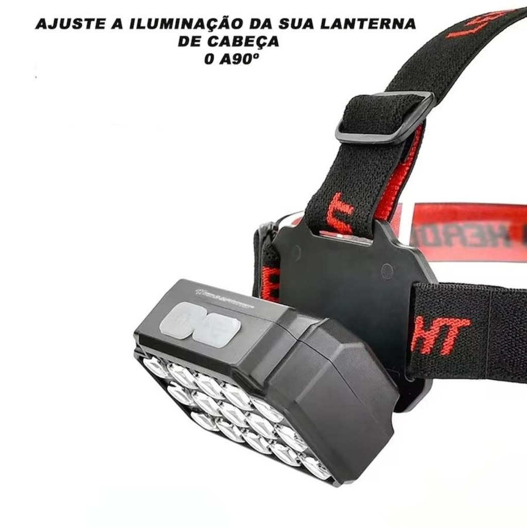 Imagem 4 do produto Lanterna Cabeça Gold Sports Uv E Leds Recarregáveis 4 Model Bateria De Lítio A Prova Água