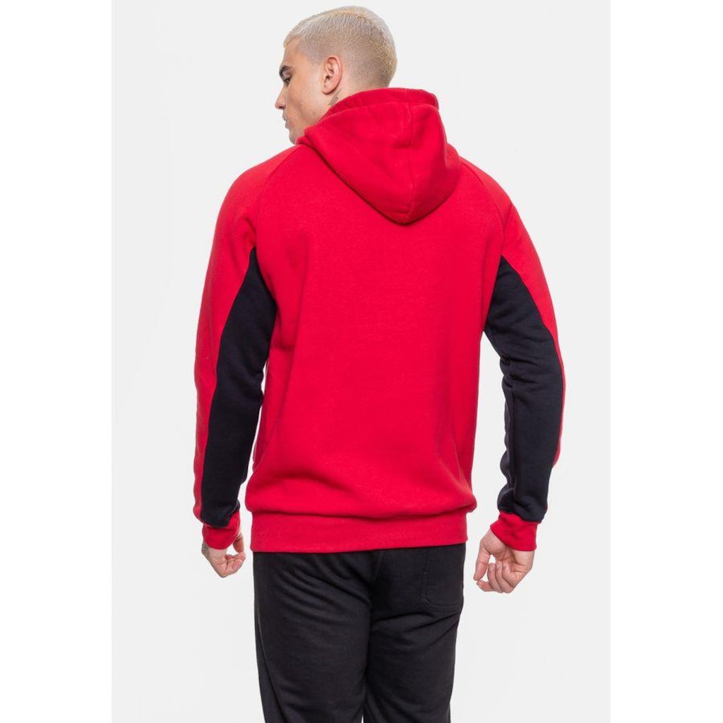 Imagem 2 do produto Blusão De Moletom Com Capuz NBA Chicago Bulls Rubro - Masculino
