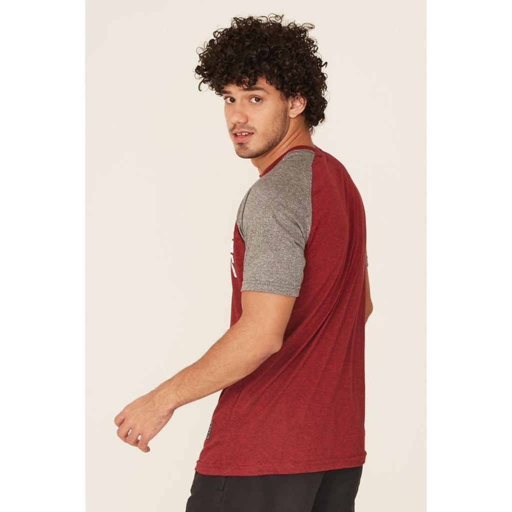 Imagem 3 do produto Camiseta NBA Raglan Estampada Chicago Bulls Casual - Masculina