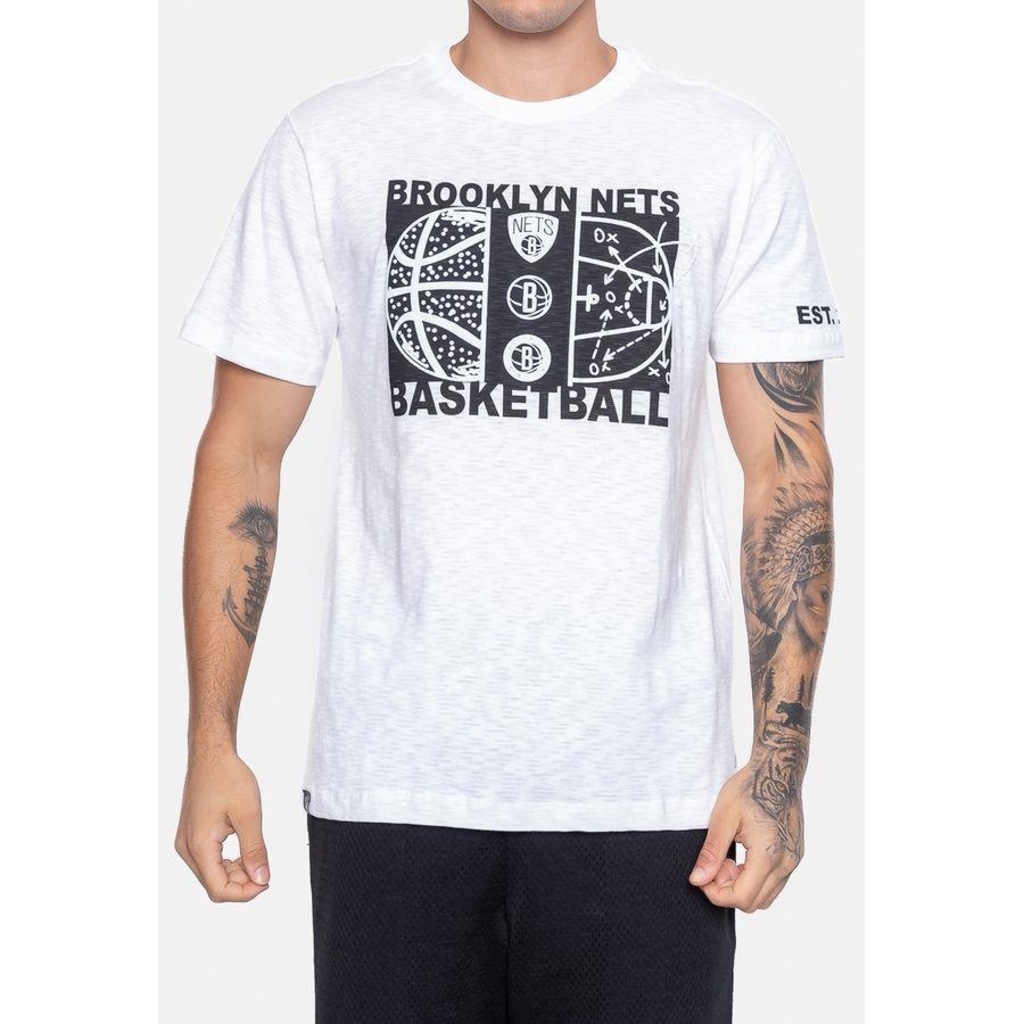 Imagem 2 do produto Camiseta NBA Straight Up Brooklyn Nets - Masculina