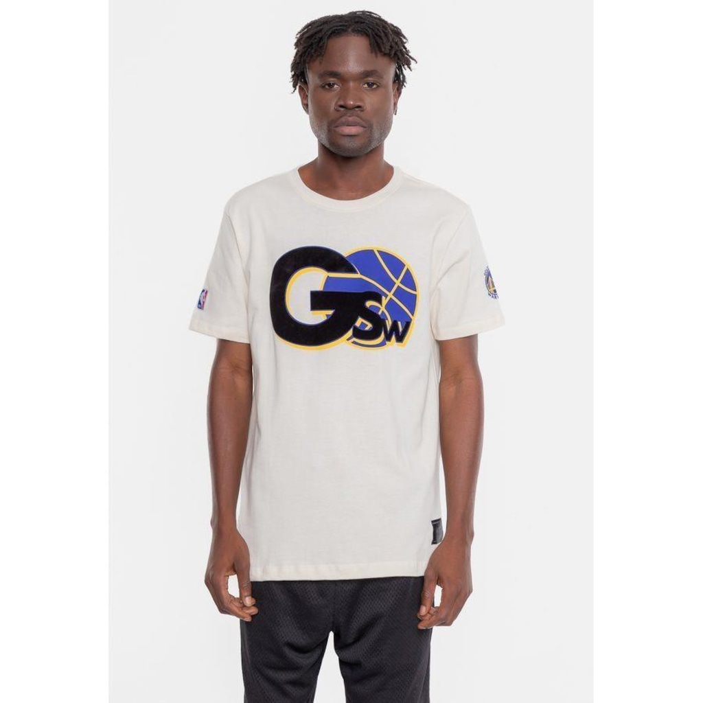 Imagem 3 do produto Camiseta NBA Floco Golden Stante Warriors - Masculina
