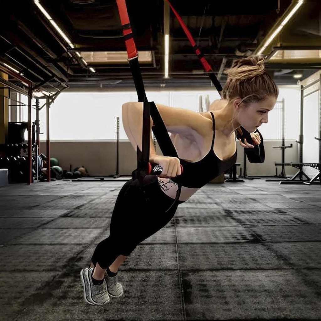 Imagem 4 do produto Fita de Resistência e Treinamento Suspenso Trx Gold Sports Powrer Adulto - 150 Kgs