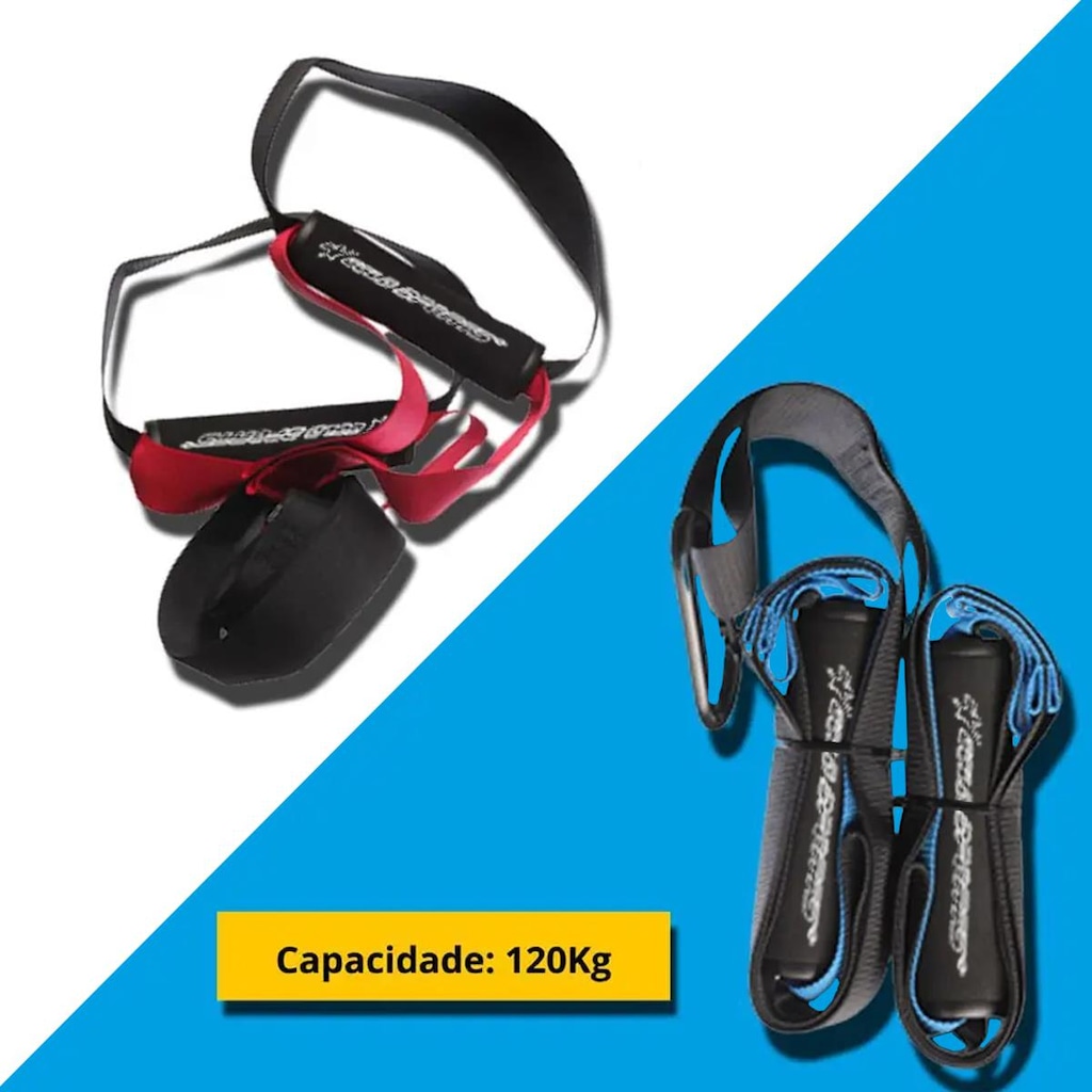 Imagem 5 do produto Fita de Resistência e Treinamento Suspenso Trx Gold Sports Powrer Adulto - 150 Kgs