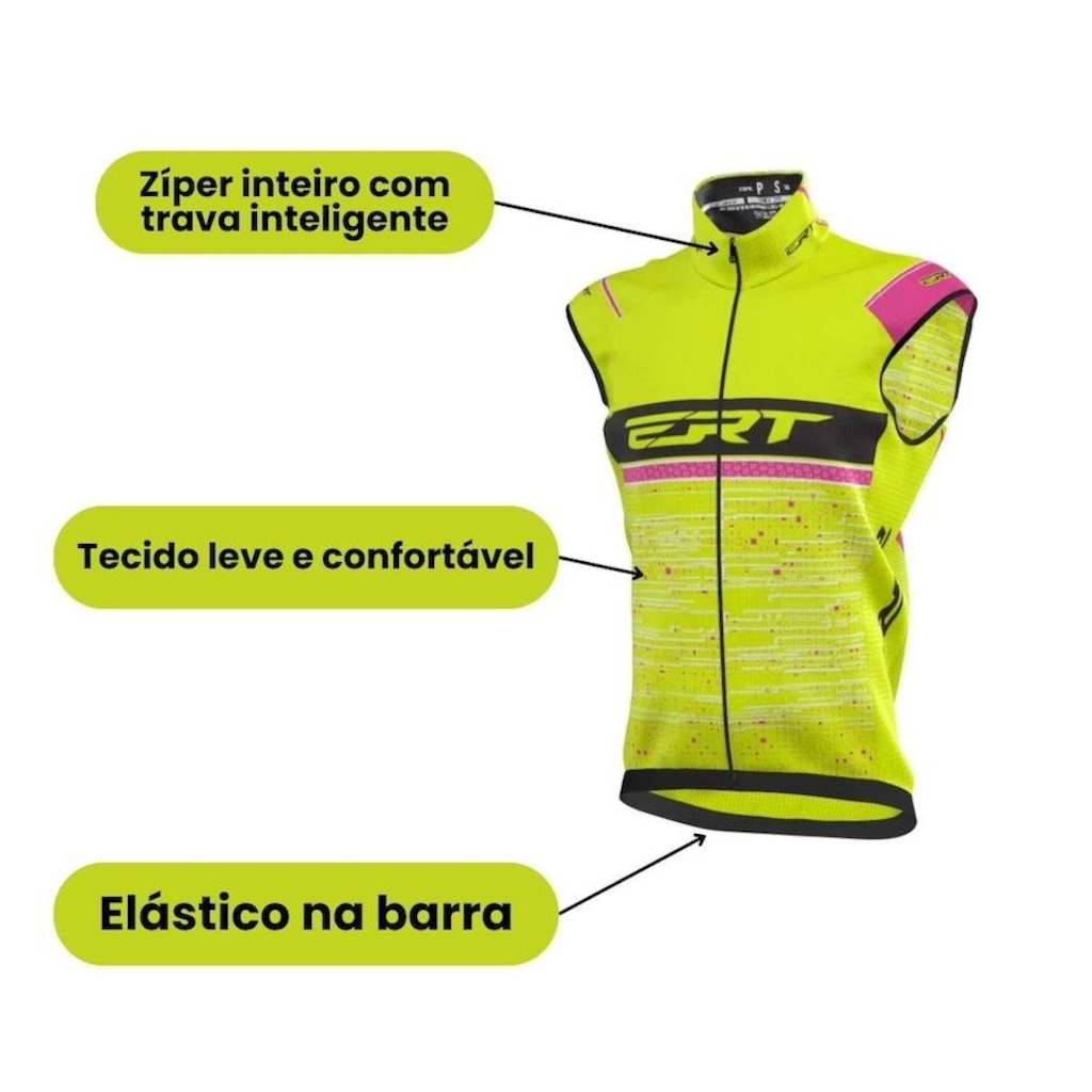 Imagem 3 do produto Colete de Ciclismo Ert Corta Vento Cycling Team - Feminino