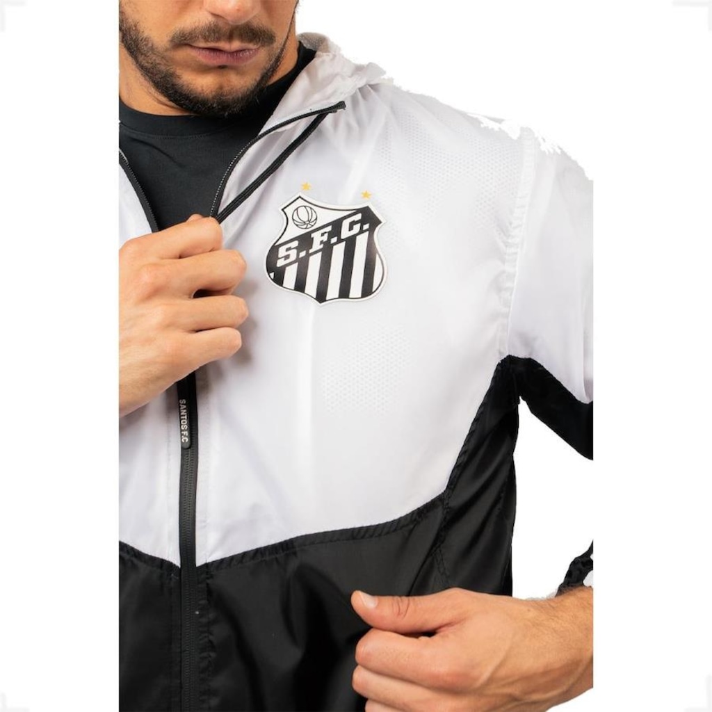 Imagem 4 do produto Jaqueta Corta Vento do Santos Oficial Surf Center Nylon - Masculina