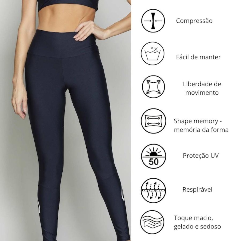 Imagem 4 do produto Calça Legging Run More Blocking com Bolso - Feminina