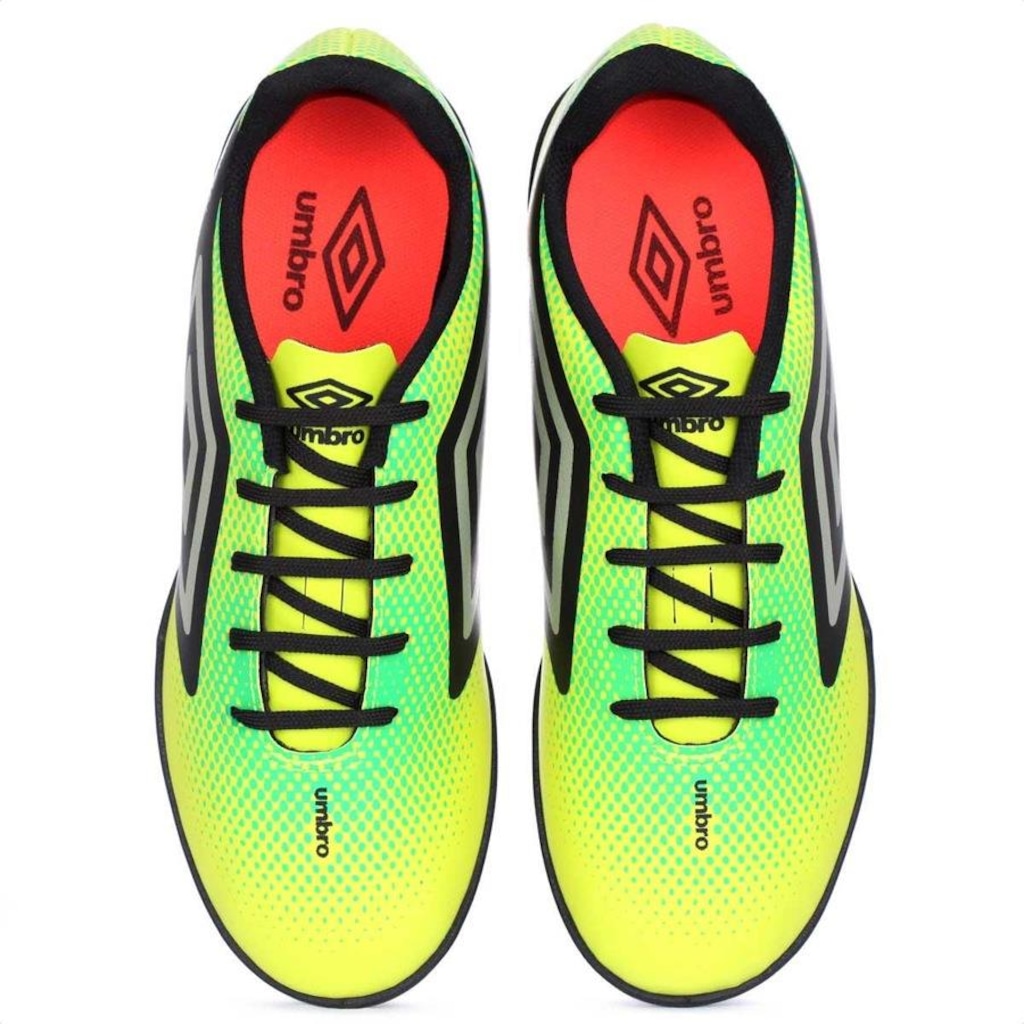 Imagem 5 do produto Chuteira Umbro Society Cannon Verde Preto E Prata - Masculina