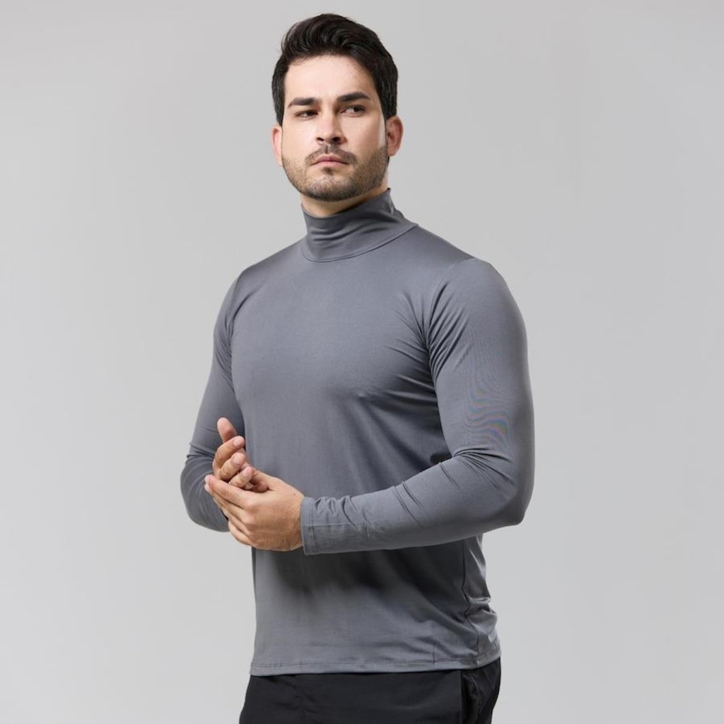 Imagem 2 do produto Camiseta Performance Wear Gola Alta Térmica Uv - 2 Unidades - Masculina