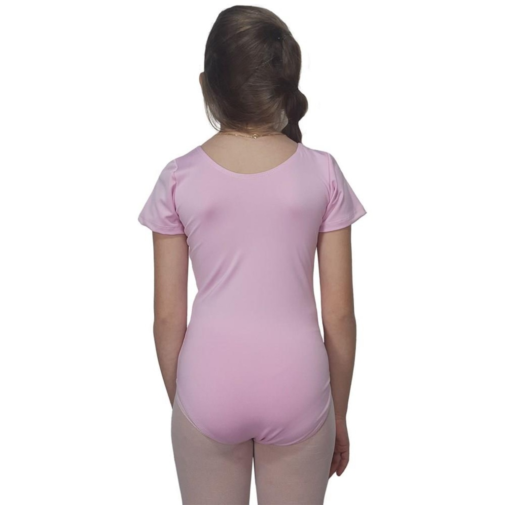 Imagem 2 do produto Collant Ballet Vya Fit Meia Manga Liso - Infantil