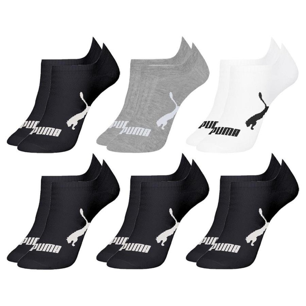 Imagem 4 do produto Meias Puma Sapatilha Esportiva - 6 Pares - Masculina